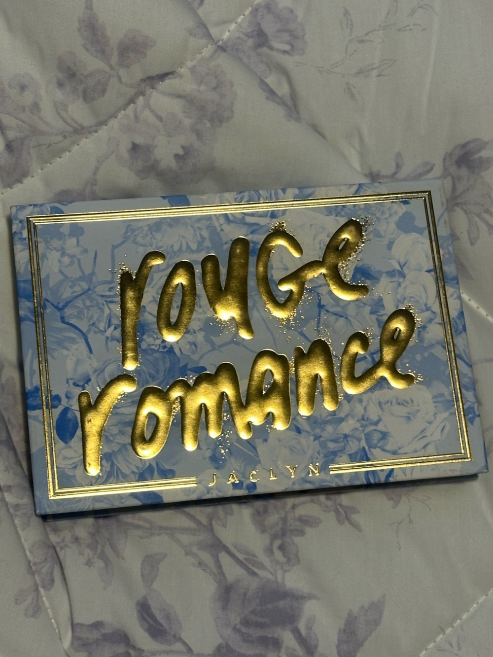 Discontinued Jaclyn Rouge Romance Blush Palette - Blue Floral